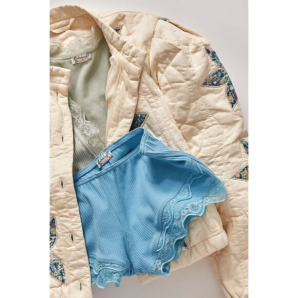 FREE PEOPLE Classic Twist Shorties / Air Blue - Picture 10 of 12